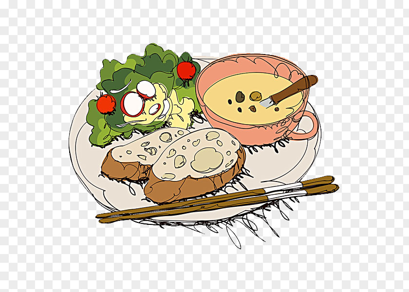 Breakfast Congee Food Illustration PNG