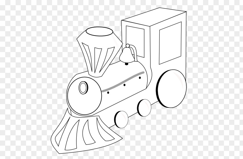 Train Line Art Black And White Drawing Clip PNG