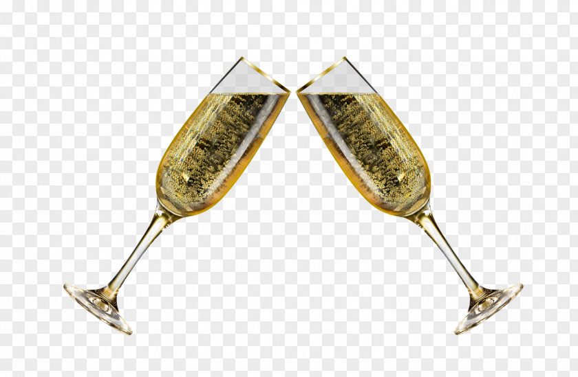 Champagne New Year's Day Eve Toast PNG