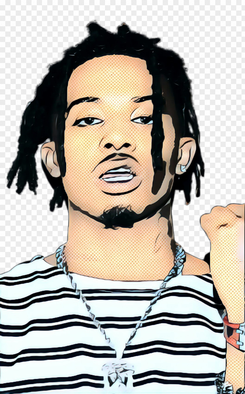 Jaw Black Hair Cartoon Hairstyle Dreadlocks Forehead PNG