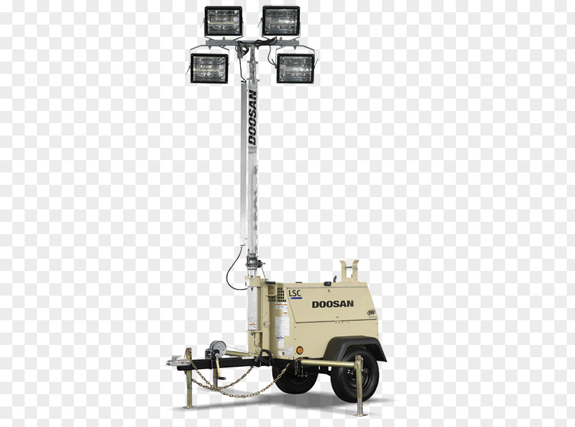 Polarid Caterpillar Inc. Doosan Light Tower Machine Augers PNG
