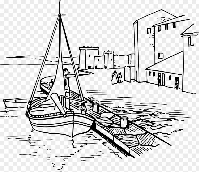 Quay Wharf Dock Thumbnail Clip Art PNG