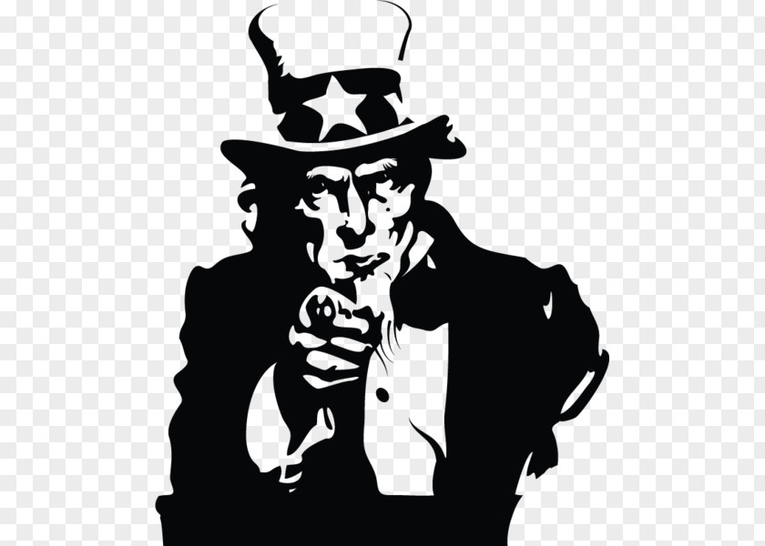 Uncle Sam Propaganda In World War I Poster PNG