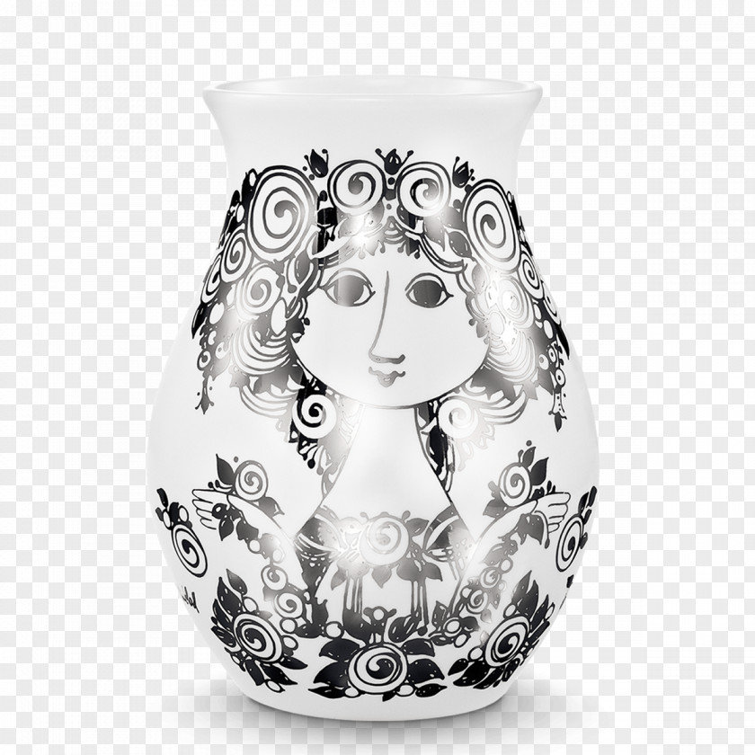 Vase Tulip Silver Porcelain Gold PNG