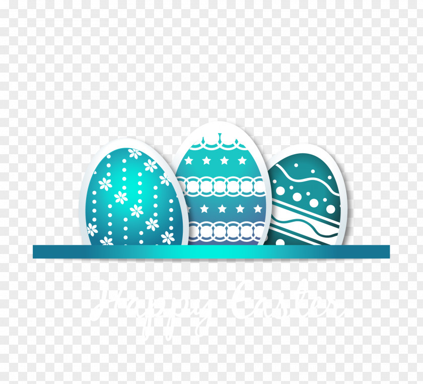 Vector Blue Easter Egg PNG