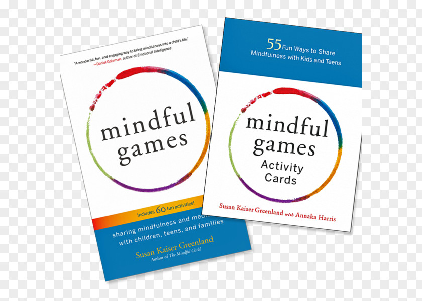 Book Cards Mindful Games Activity Cards: 55 Fun Ways To Share Mindfulness With Kids And Teens Games: Sharing Meditation Children, Teens, Families Paper PNG