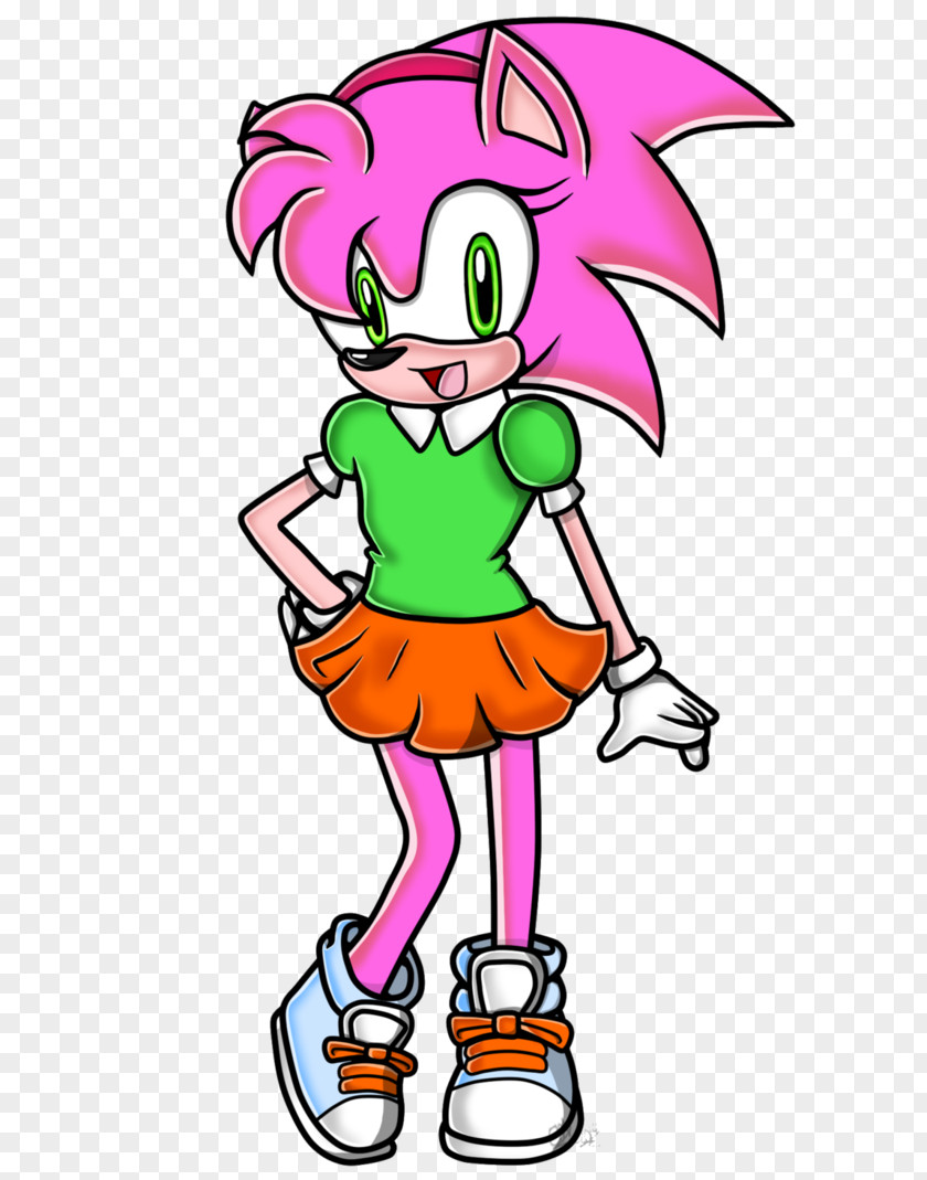 Classic Amy Rose Sonic The Hedgehog Clip Art Drawing PNG