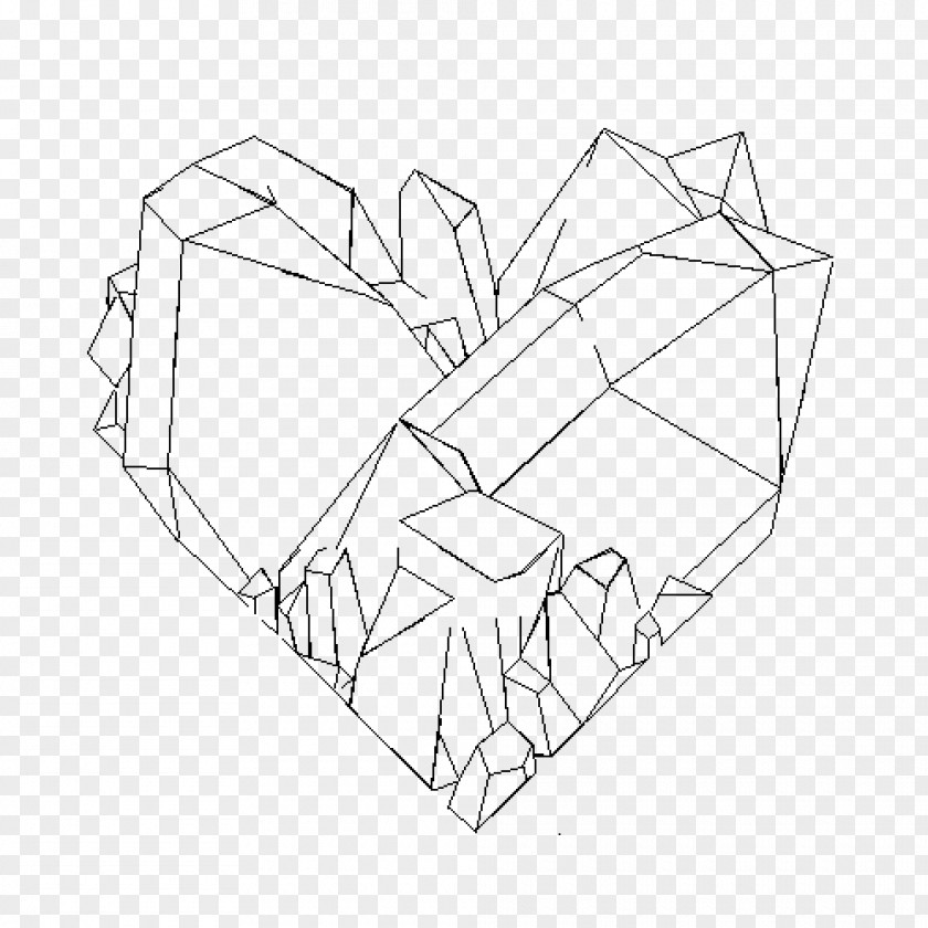 Crystal Drawing Line Art PNG