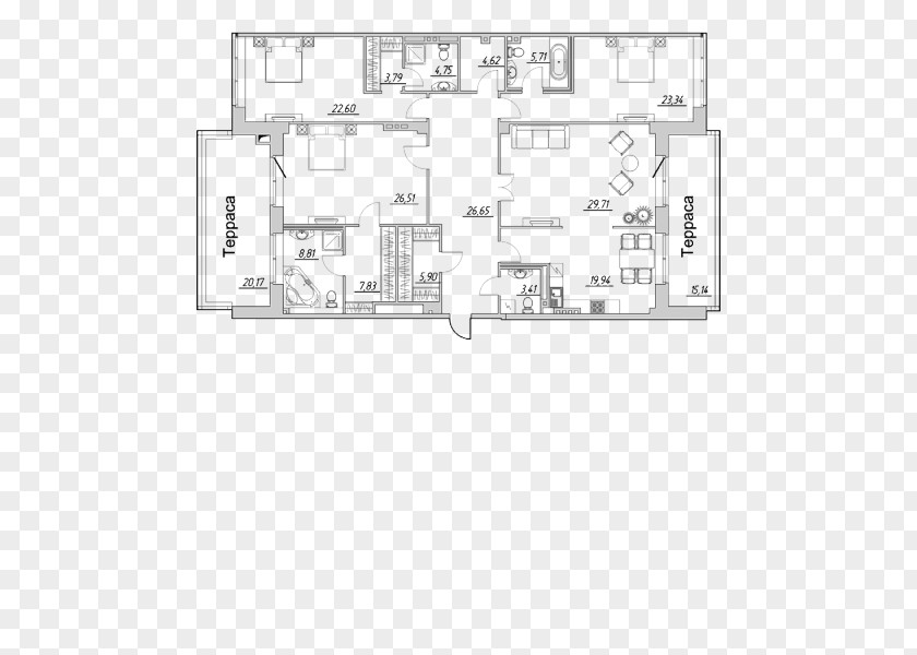 Design Floor Plan Line PNG