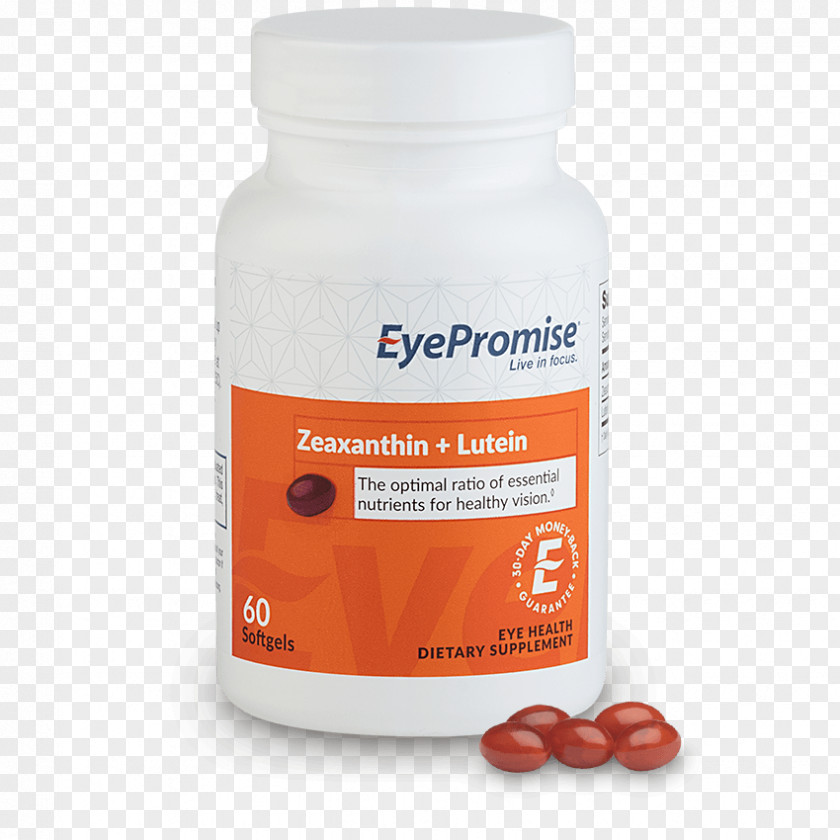 Eye Dietary Supplement Zeaxanthin Lutein Macular Degeneration Macula Of Retina PNG