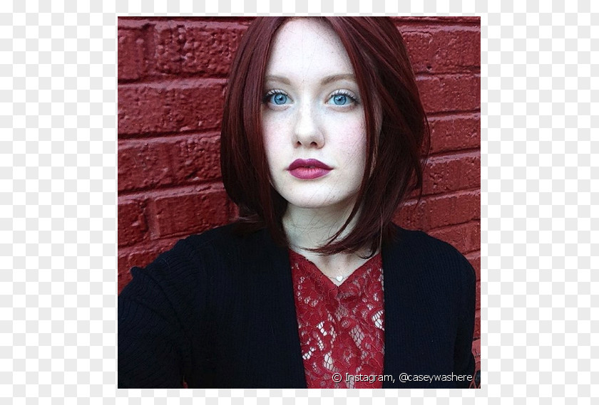 Hair Vermelho Escuro Human Color Red Brown PNG