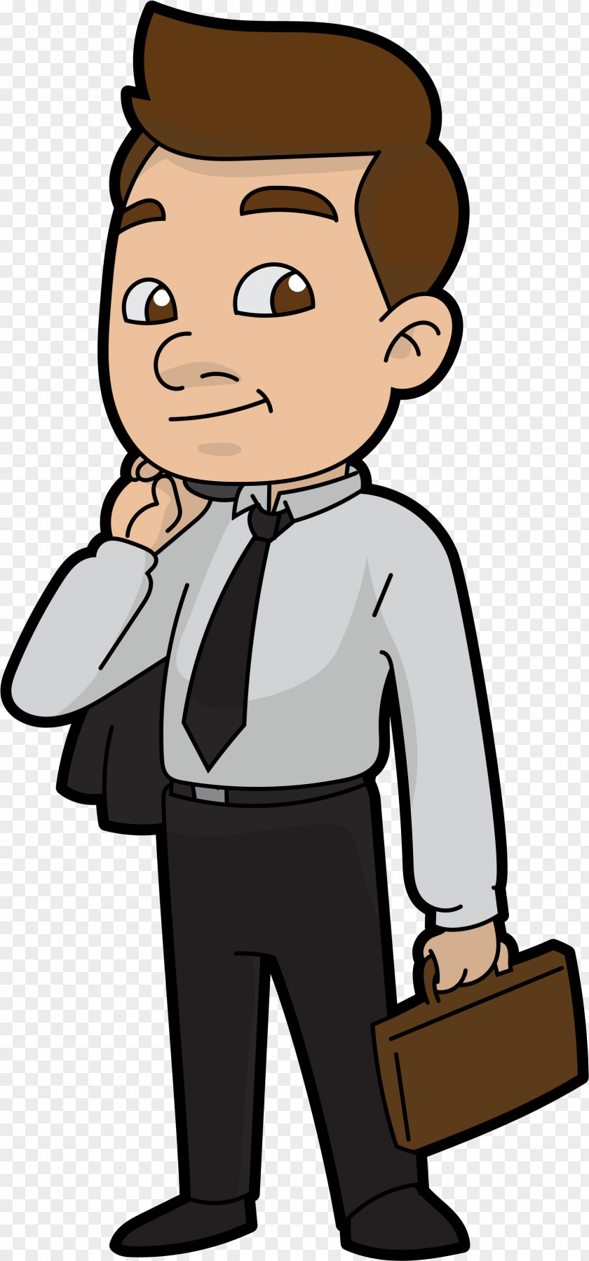 X Cartoon Businessperson Clip Art Image PNG