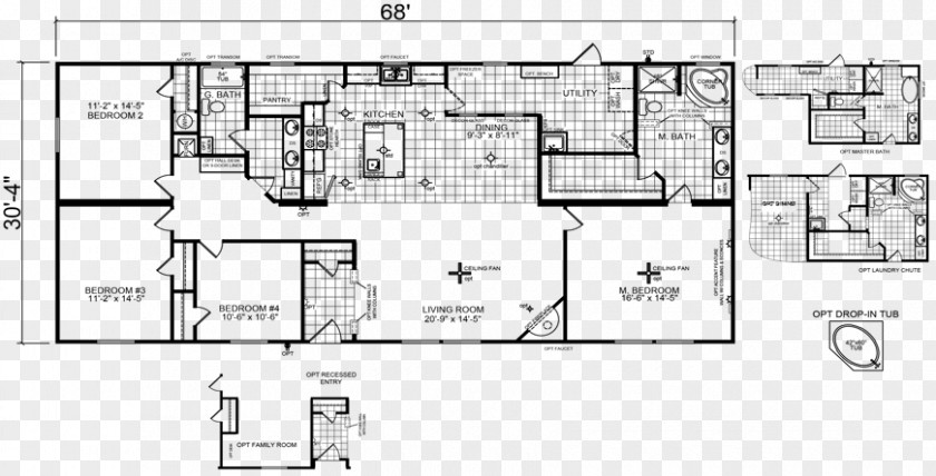 Bed Plan Floor Mobile Home House Car PNG
