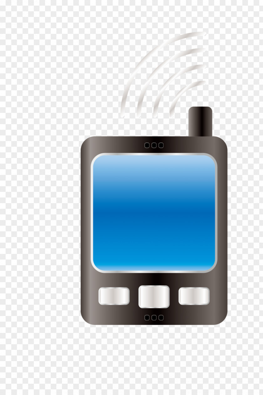 Blue Phone Technology And Communications Equipment Euclidean Vector Icon PNG