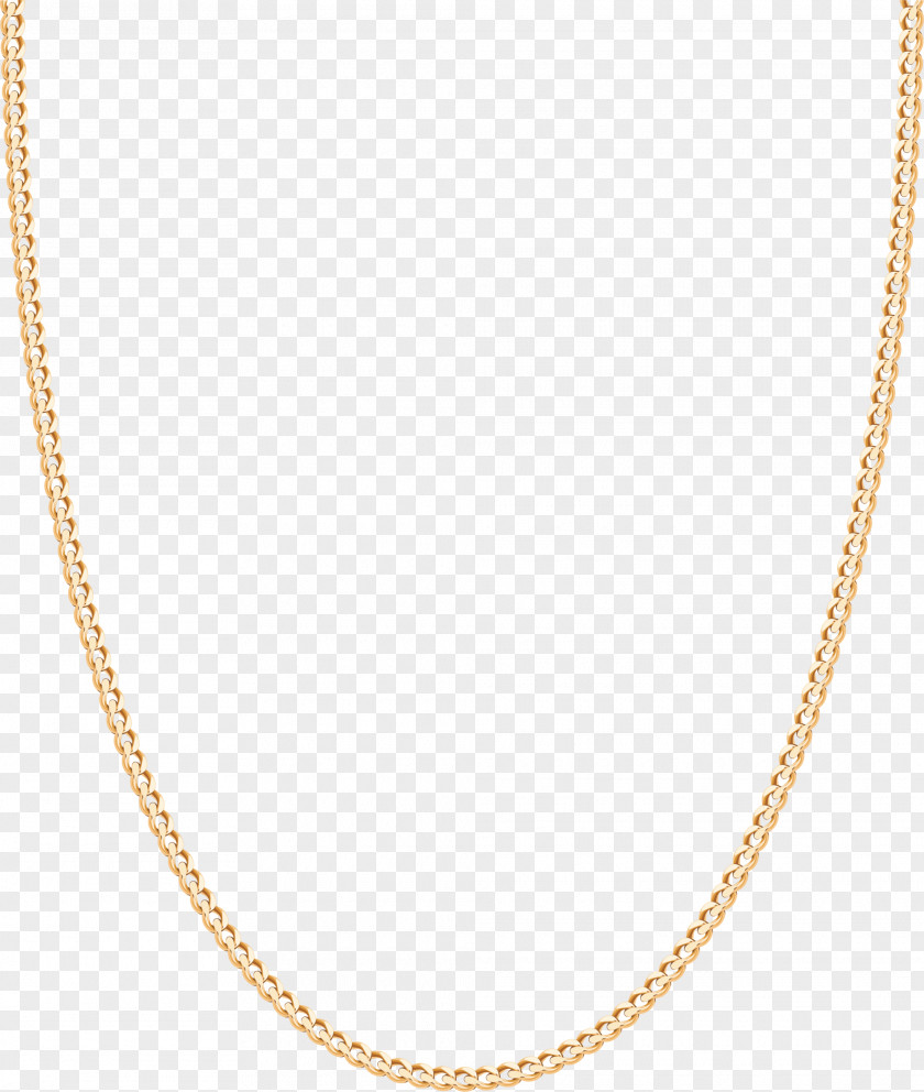 Yellow Gold Necklace Chain PNG