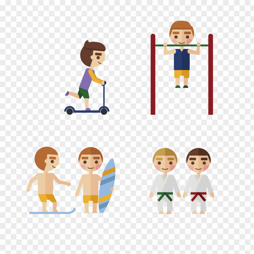 Animated Sports Vector Graphics Clip Art Image Illustration PNG