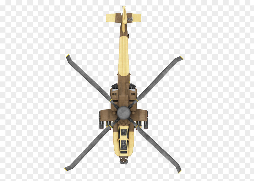 Apache Helicopter Rotor Propeller PNG