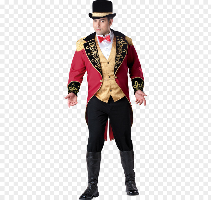 Circus Ringmaster Halloween Costume Tailcoat PNG