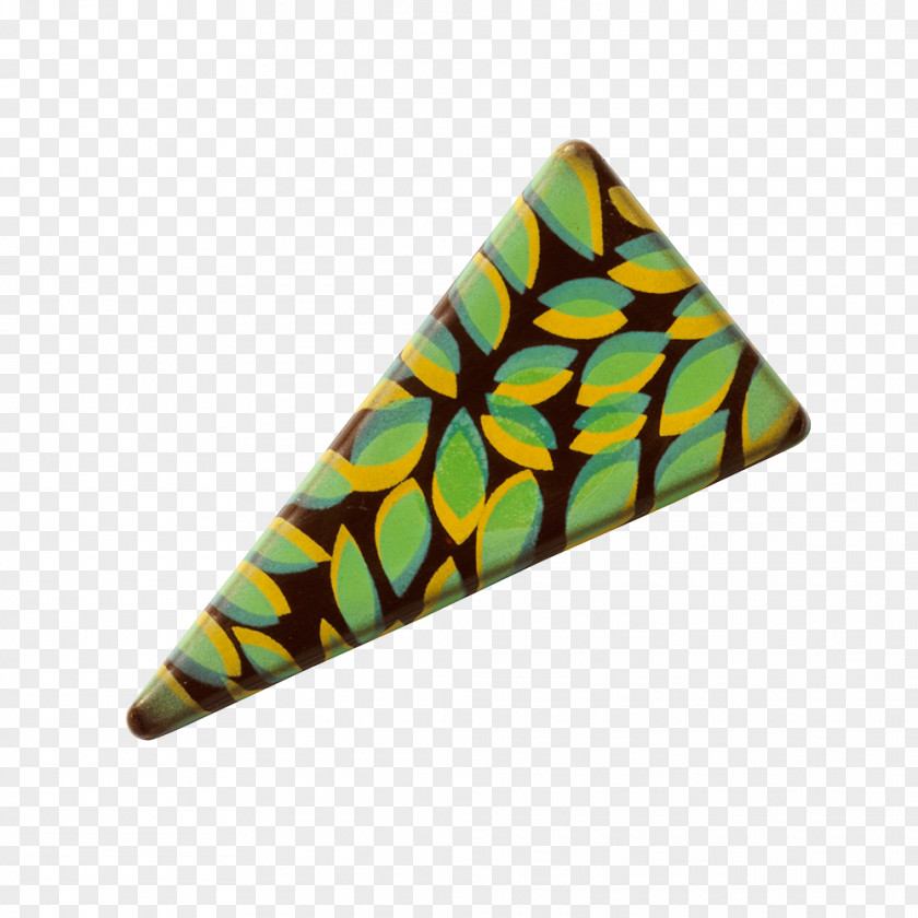 Leaves Decorated Triangle PNG