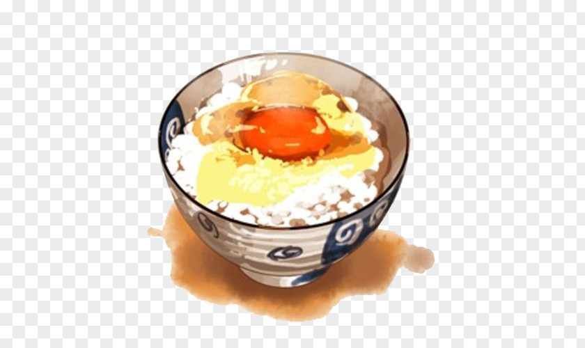Rice With Fried Egg Hand Painting Material Picture Yangzhou Vegetarian Cuisine Omurice PNG