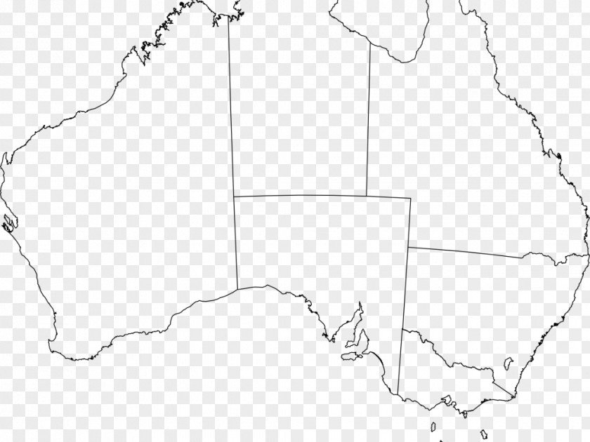 Blank Map Of Australia Geography Continent PNG
