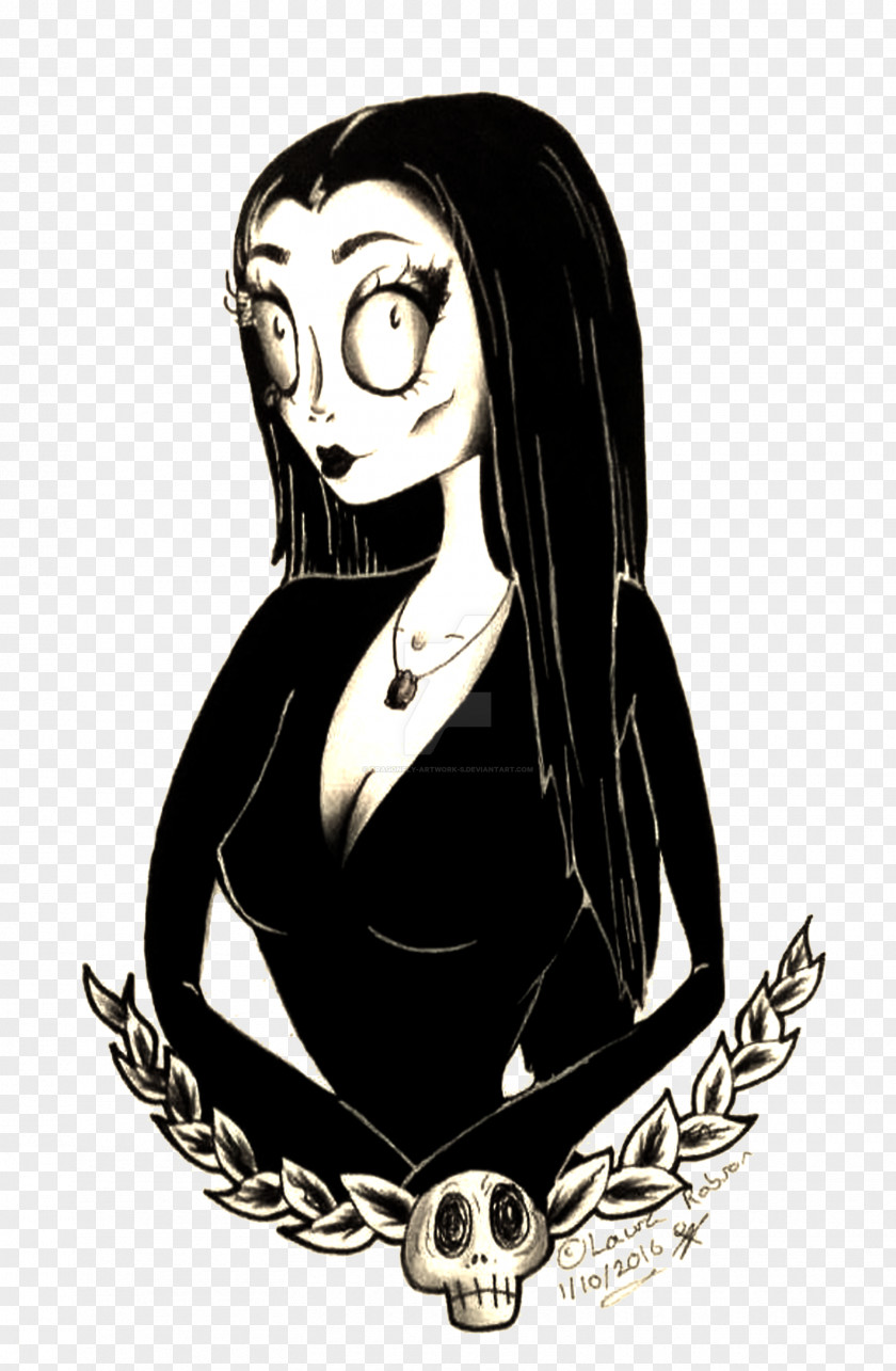 Morticia Addams Cartoon Drawing The Family PNG