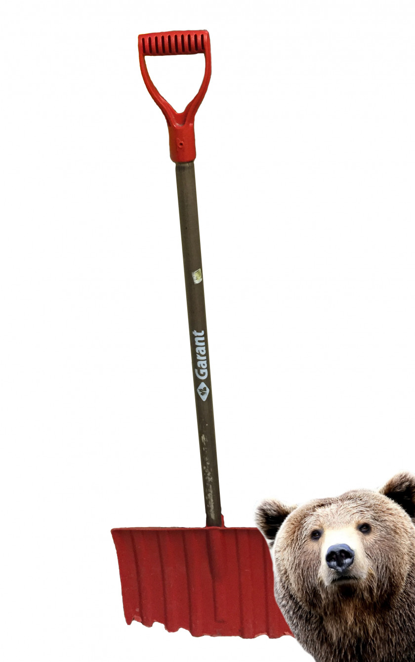 Shovel World Hunter 2015 Grizzly Bear Tool Bag Tag PNG