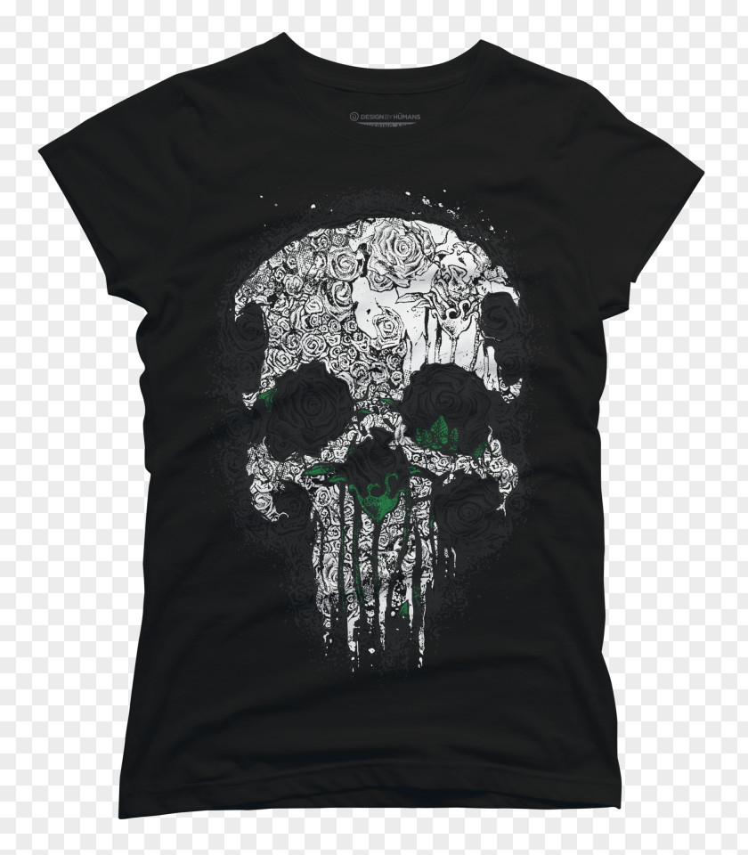 T-shirt Long-sleeved Skull Hoodie PNG