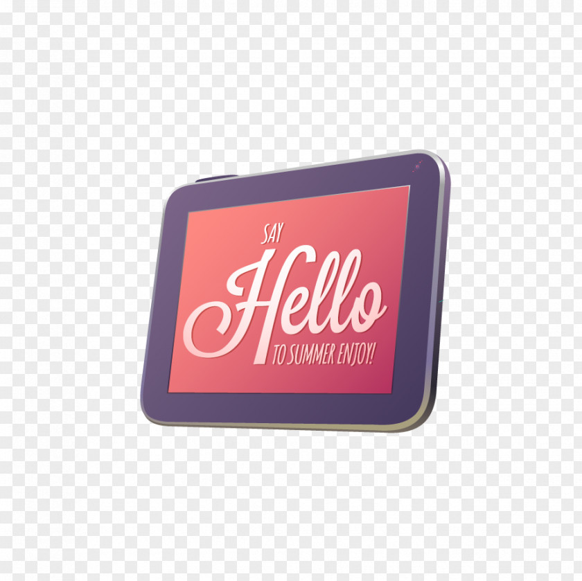 Tablet Vector Summer Adobe Illustrator PNG