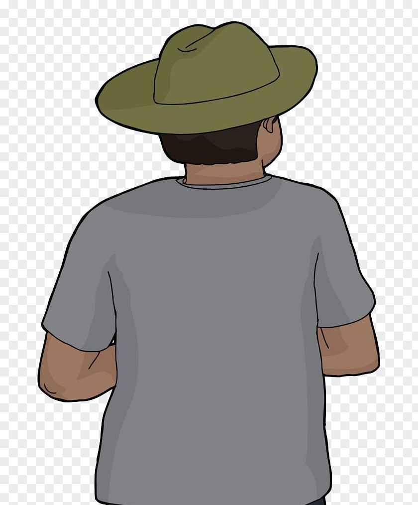 The Man In Hat Fedora Cowboy Illustration PNG