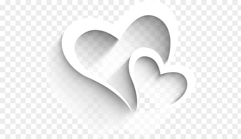 White Heart-shaped Elements Heart Qixi Festival Valentines Day PNG