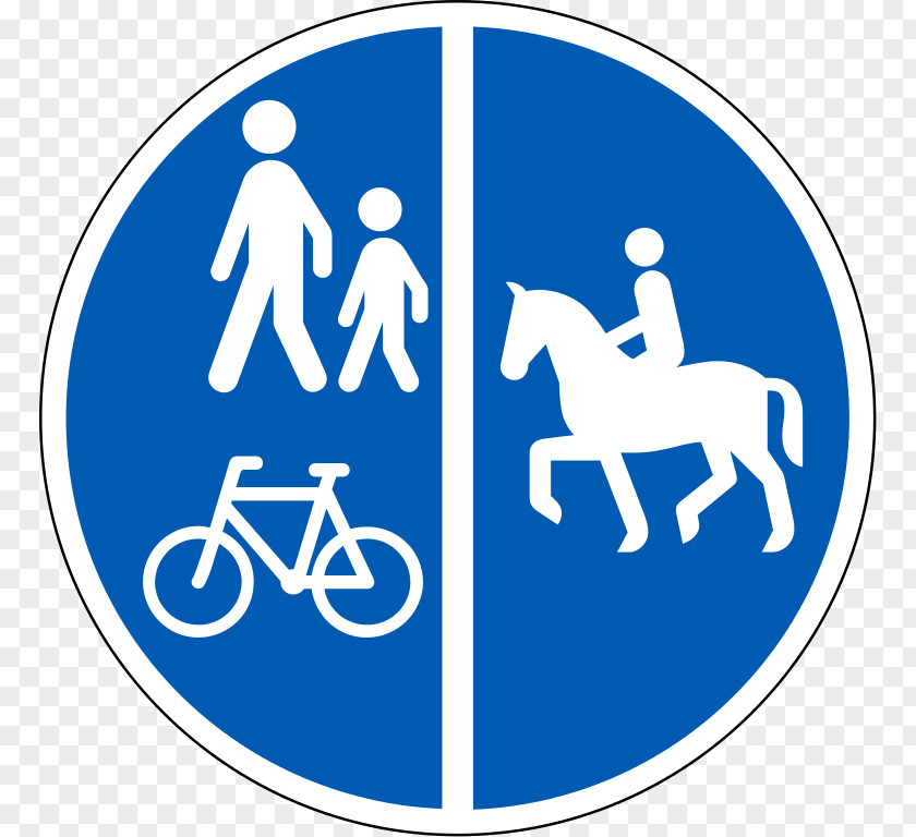 Bicycle Kombi-Skilte Traffic Sign Cycling Segregated Cycle Facilities PNG