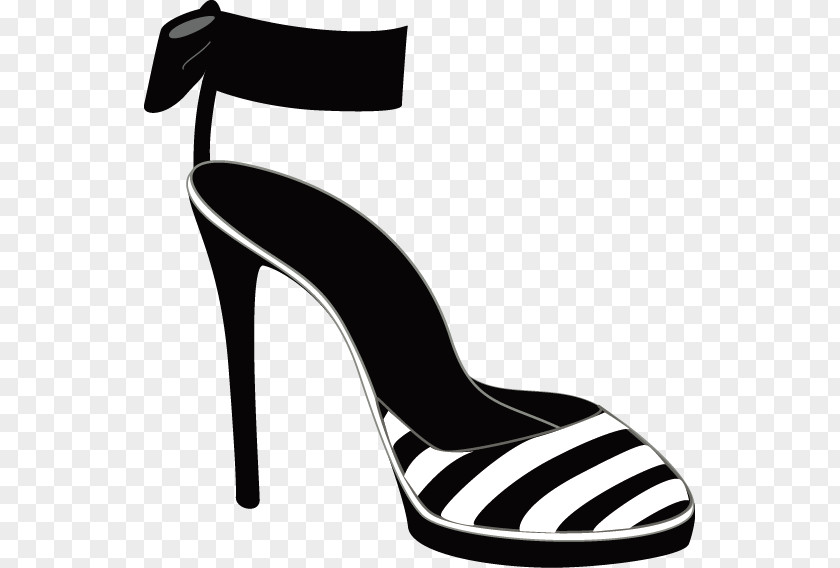 Black High Heels High-heeled Footwear Boot Shoe Sandal PNG
