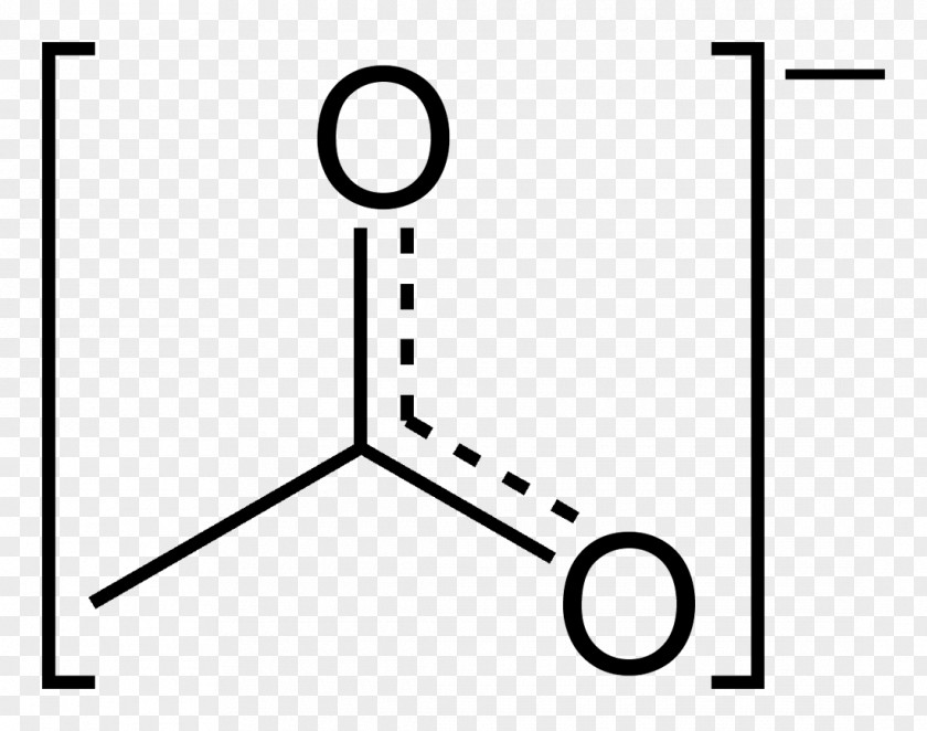 Sodium Acetate Resonance Anion PNG