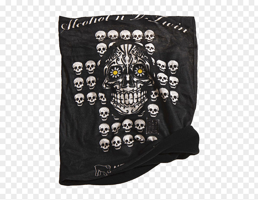 T-shirt Motorcycle Skull Kerchief Neck PNG