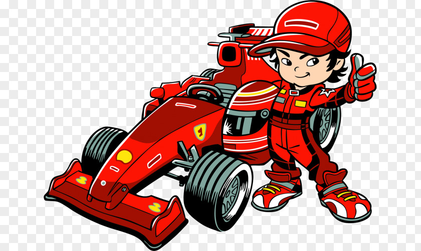 Car Formula One Cartoon Clip Art PNG