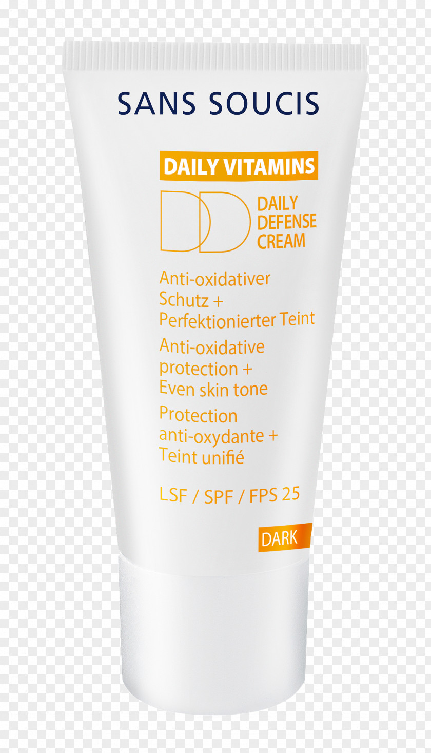 Cream Dark Sunscreen Lotion Cosmetics Sonnenschutzcreme LSF 25 PNG
