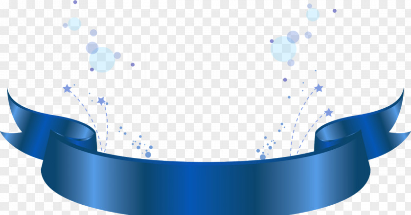 Water Blue Ribbon PNG