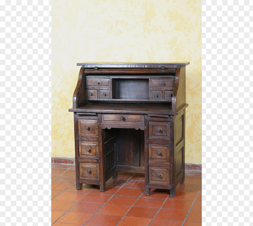 Antique Desk Fireplace Angle PNG