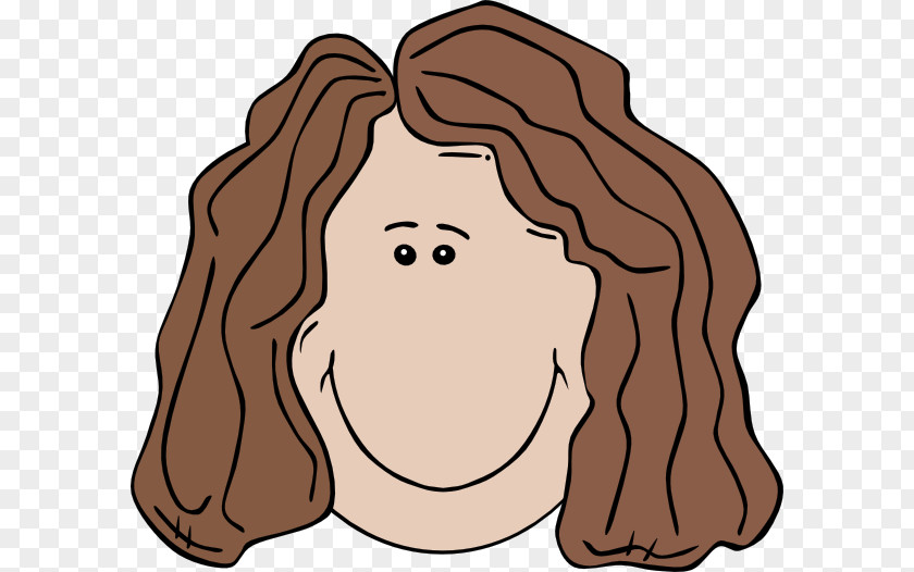 Embarrassed Cliparts Brown Hair Woman Clip Art PNG