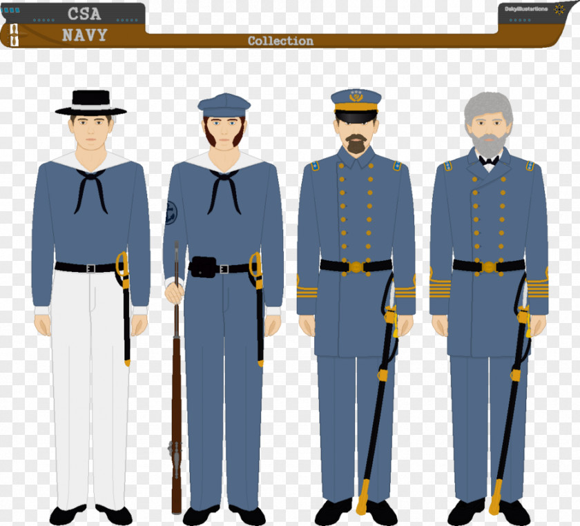 Military Uniform Confederate States Of America American Civil War Navy PNG