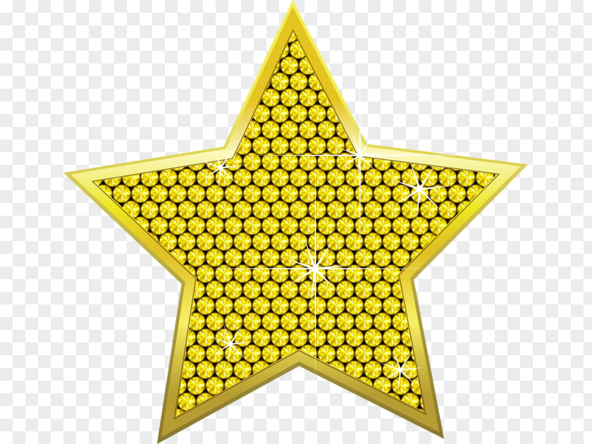 Star Polygon Gold Octagram PNG