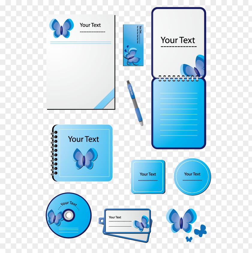 Vector Notebook Paper Stationery PNG