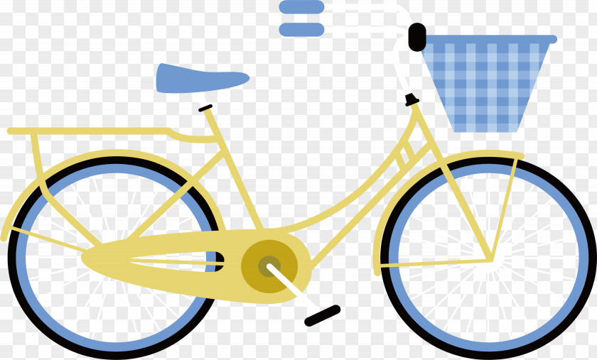 Yellow Bike Bicycle Computer File PNG