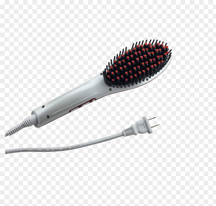 Hair Brush Iron Straightening Comb PNG