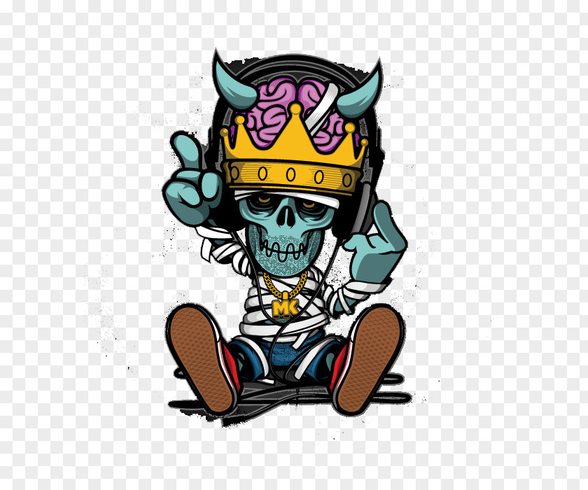 Hip Hop Cartoon Rapper Graffiti Illustration PNG hop Illustration, Hip-Hop Skull, skeleton wearing jeans and crown illustration clipart PNG