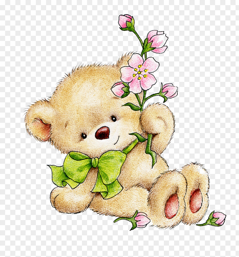 Teddy Bear Cartoon Stock Photography Drawing PNG bear photography Drawing, Flowers bear, brown illustration clipart PNG