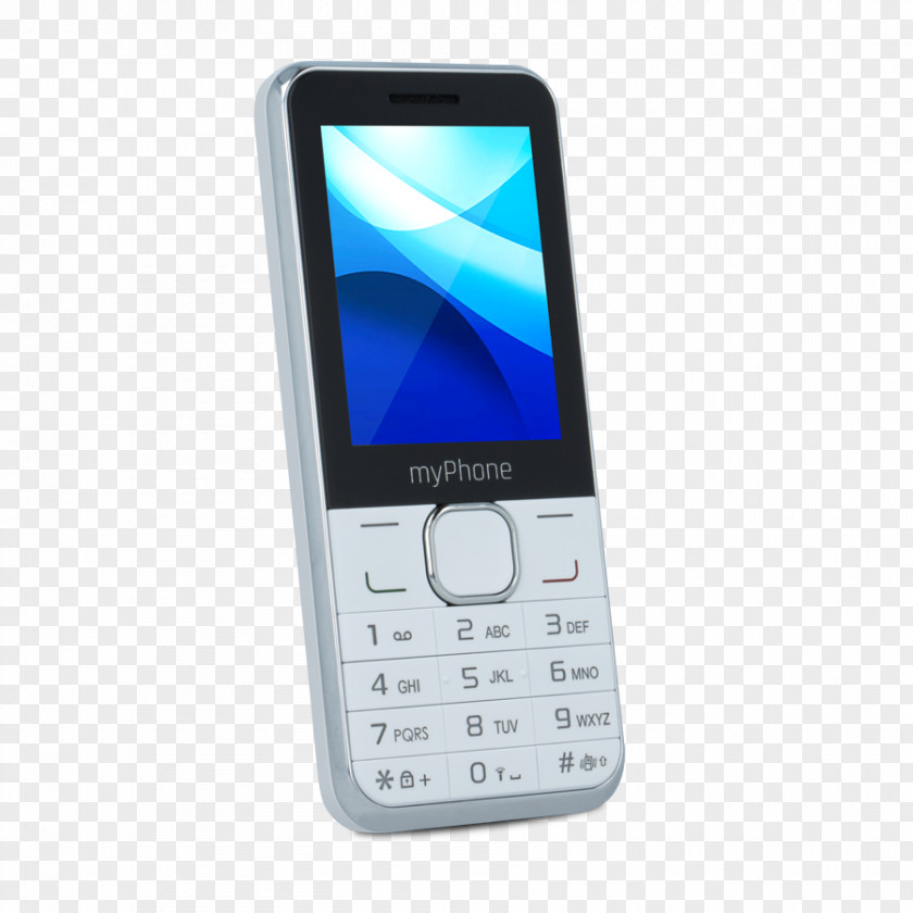 Telephone WHITE MyPhone Classic+, 3G, Dual SIM, Juoda 6310 PNG