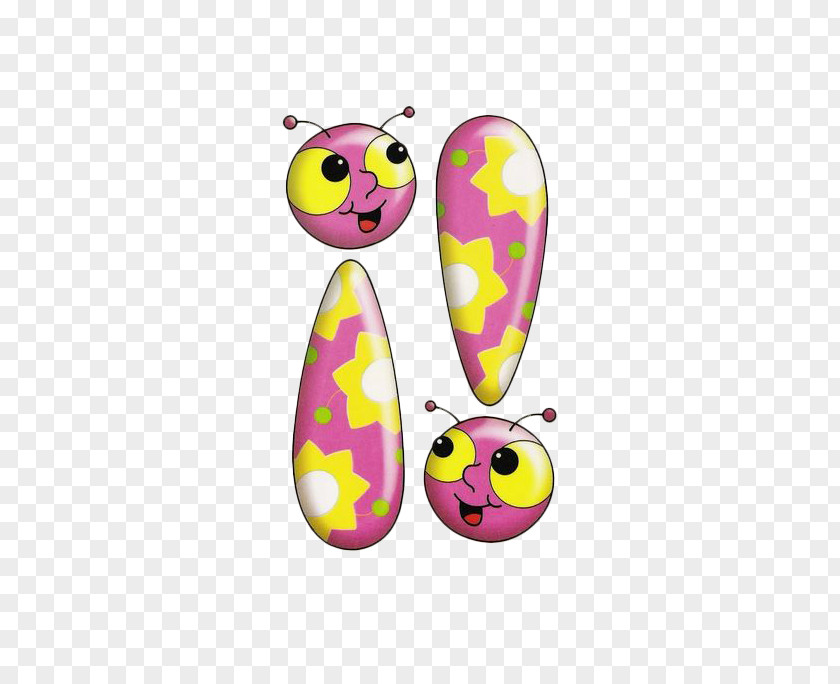 Cute Cartoon Bugs. Exclamation Mark Question Sentence Punctuation Semicolon PNG