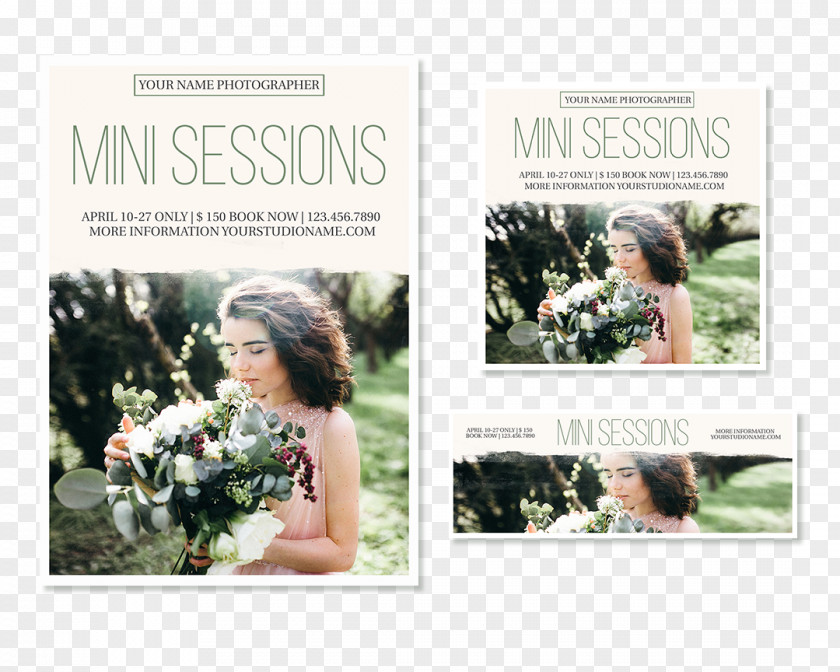 Mini Session Floral Design Wedding Advertising PNG